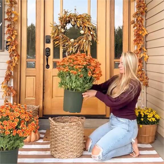 🔥HOT SALE 49% OFF🍁Fall Artificial Flowers for Outdoors