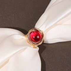 2024 New In-Women's Elegant Pearl Floral Scarf Ring Clip