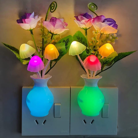 LED Mushroom Multi-color Night Lights