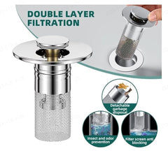 🔥Last Day Sale 50% OFF🔥Isolate odor and prevent cockroaches-Stainless Steel Floor Drain Filter