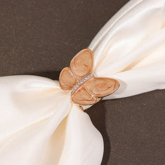 2024 New In-Women's Elegant Pearl Floral Scarf Ring Clip